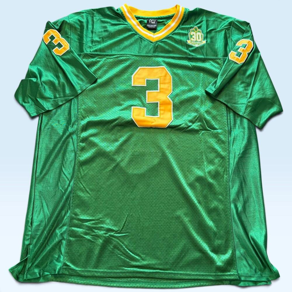 Notre Dame Fighting Irish Jersey Mens 3XL Green NCAA Football Montana #3 OGJ